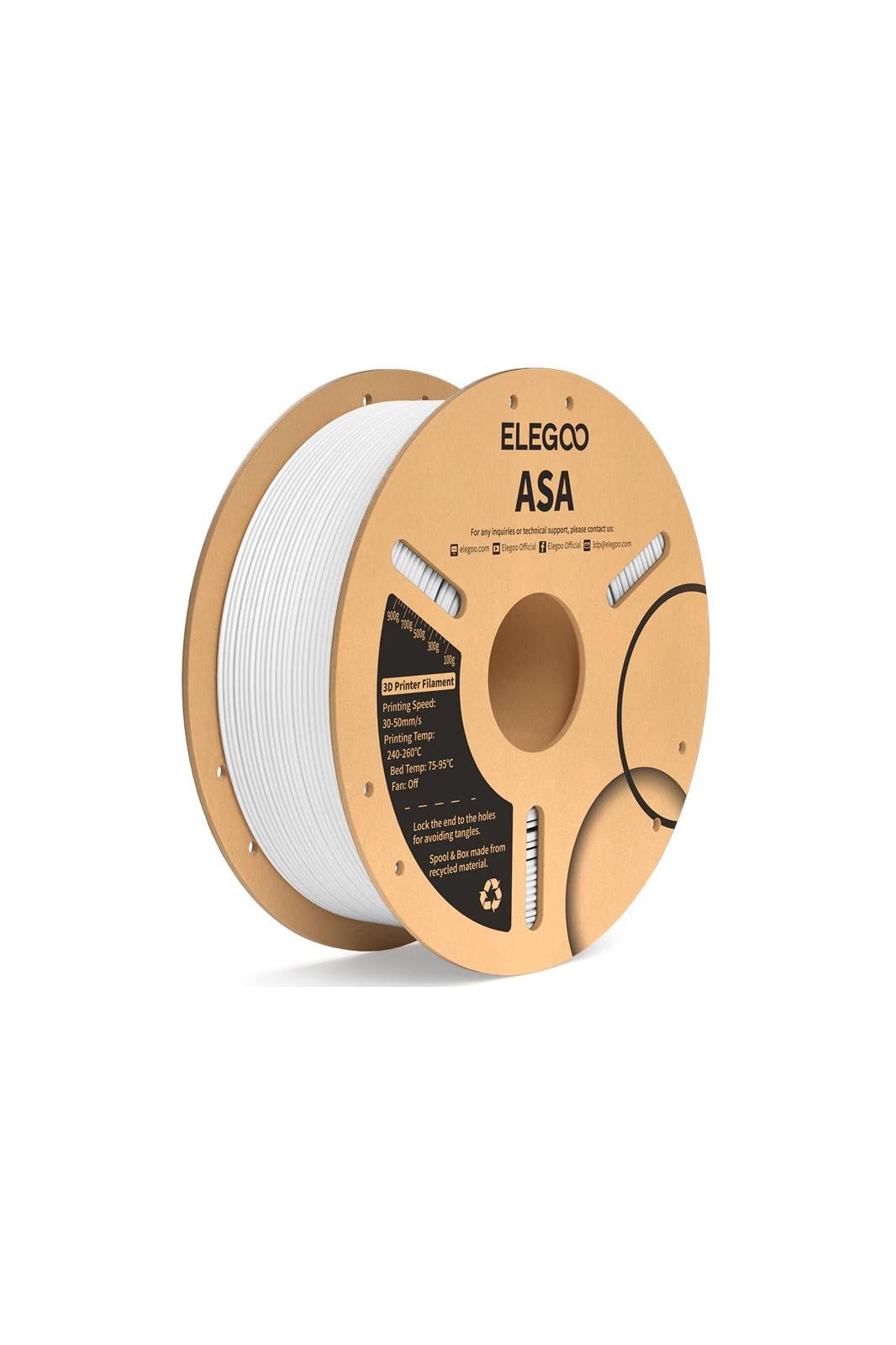 ELEGOO%20ASA%20Filament%20Beyaz%201KG