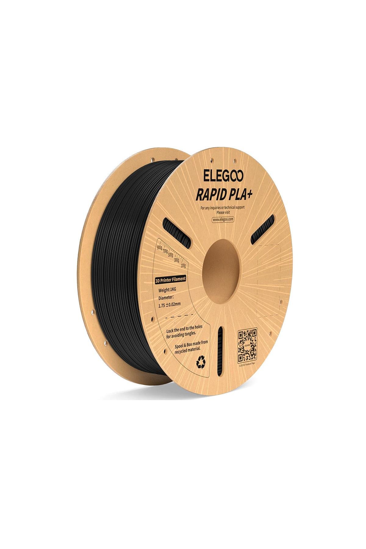 ELEGOO%20RAPID%20PLA+%20Filament%20Siyah%201%20KG