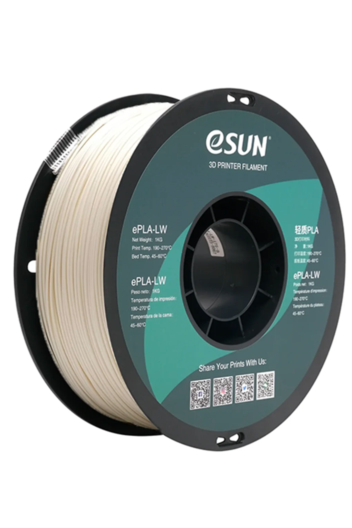 Esun%20ePLA-LW%20Filament%20Naturel