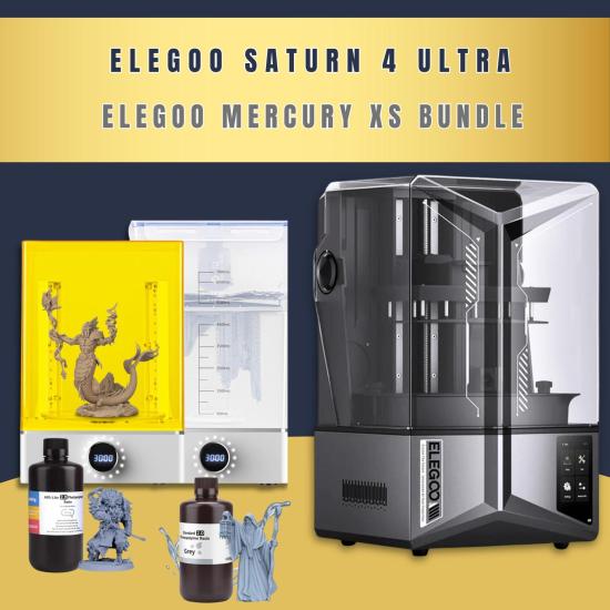 Elegoo Saturn 4 Ultra & Elegoo Mercury XS Bundle - Reçine Hediyeli