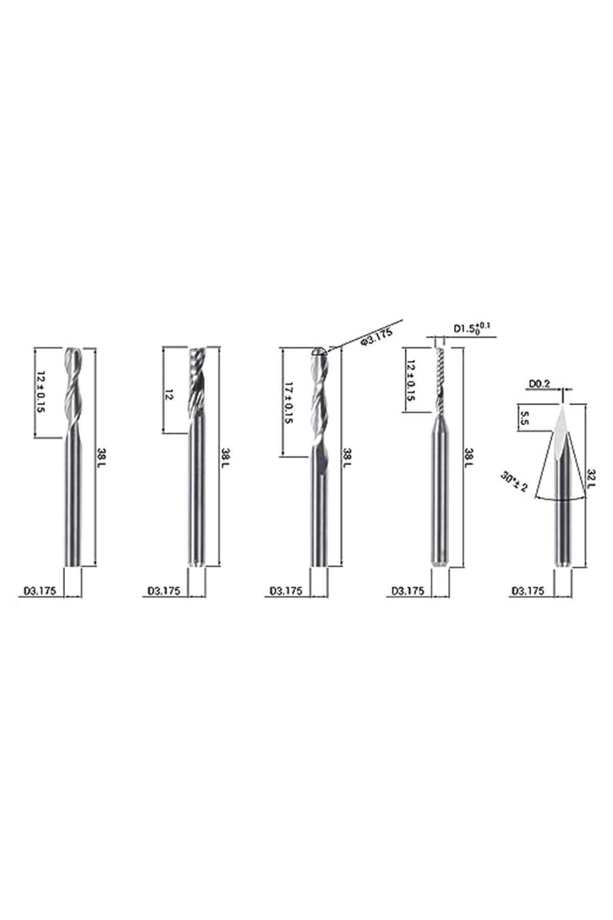 CNC%20Uçları%20(5%20Bit)%20Snapmaker%202.0